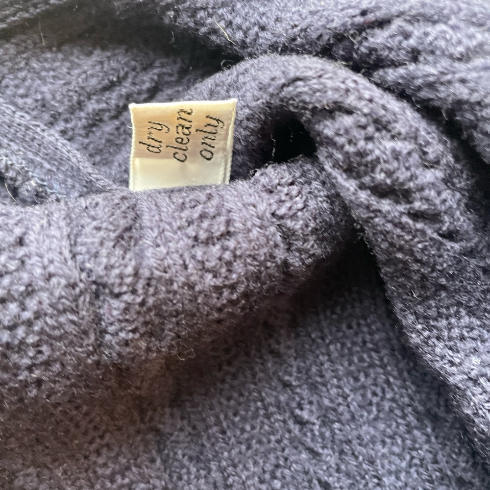 PENDLETON Cable Knit Vintage Vest. LARGE 100%pure virgin wool - Picture 9 of 11